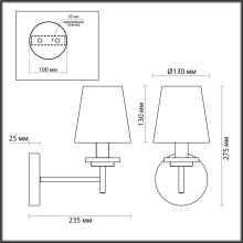 Бра Lumion County Betsy 4497/1W