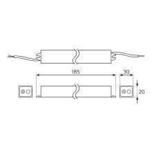 Блок питания Gauss 25W 12V IP67 BT521