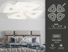 Потолочная светодиодная люстра Ambrella light Acrylica Original FA4019