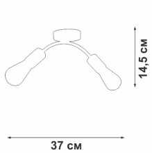 Потолочный светильник Vitaluce V4989-0/2PL