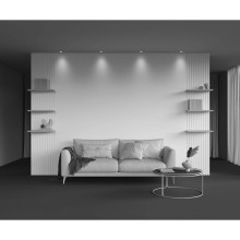 Встраиваемый светодиодный светильник Maytoni Round DL058-7W3K-TRS-BS