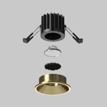 Встраиваемый светодиодный светильник Maytoni Round DL058-7W3K-BS