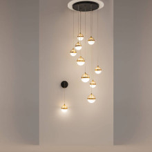 Подвесная светодиодная люстра Maytoni Area MOD295PL-L120BBS3K