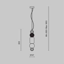 Подвесной светодиодный светильник Maytoni Collar P069PL-L35CH3K