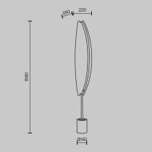Торшер Maytoni Breeze MOD281FL-L33BS3K