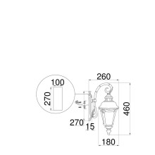 Уличный настенный светильник Maytoni Goiri O029WL-01BZ