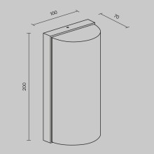 Уличный настенный светодиодный светильник Maytoni Badd O454WL-L10GF3K1