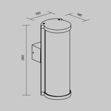 Уличный настенный светильник Maytoni Conf O451WL-01GF