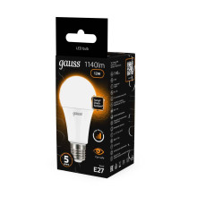 Лампа светодиодная Gauss E27 12W 3000K матовая 102502112