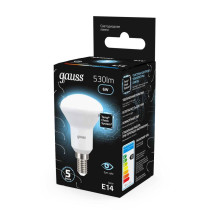 Лампа светодиодная рефлекторная Gauss E14 6W 4100K матовая 106001206