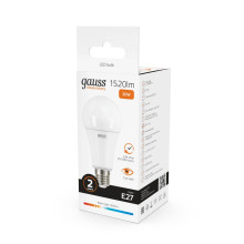 Лампа светодиодная Gauss E27 20W 3000K матовая 23219