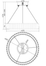 Подвесной светодиодный светильник Freya Tier FR5257PL-L17CH