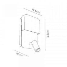 Настенный светодиодный светильник Lucide Boxer 79200/08/31