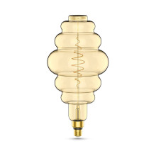 Лампа светодиодная филаментная Gauss E27 8,5W 2000K янтарная 161802105