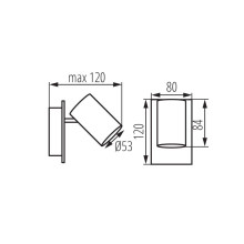Спот Kanlux EVALO EL-1I W-SR 35690