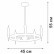 Подвесная люстра Vitaluce V3001-1/5PL