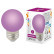 Лампа светодиодная Volpe E27 1W фиолетовая LED-G45-1W/PURPLE/E27/FR/С UL-00005652