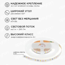 Светодиодная лента Apeyron 4,8W/m 60LED/m 5050SMD теплый белый 5M 10-11