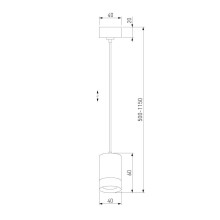 Подвесной светодиодный светильник Eurosvet Piccolo 50248/1 LED черный