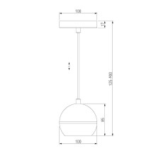 Подвесной светодиодный светильник Elektrostandard DLS023 9W 4200K белый a047774