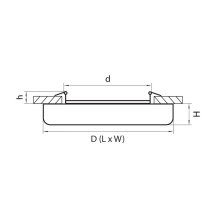 Встраиваемый светодиодный светильник Lightstar Zocco 221244