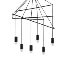 Подвесная люстра Ideal Lux Pop SP6 Nero 158815