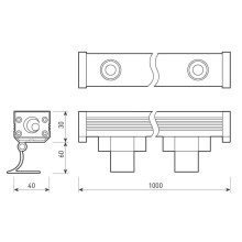 Прожектор светодиодный Arlight 12W 3000K AR-Line-1000XS-12W-220V Warm 024336