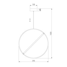 Подвесной светодиодный светильник Eurosvet Element 90282/1 хром