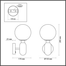 Бра Odeon Light Pendant Okia 4668/1W