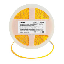 Светодиодная лента Feron 7W/m 400LED/m COB желтый 5М LS630 48950