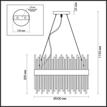 Подвесная люстра Odeon Light Hall Focco 4722/12