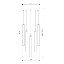 Подвесная люстра Eurosvet Lynn 50381/5 хром