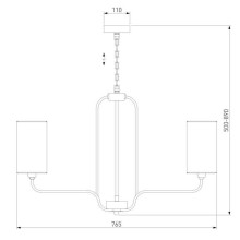 Подвесная люстра Eurosvet Purezza 60128/6 хром