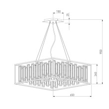 Подвесная люстра Bogates Cella 377/9 Strotskis