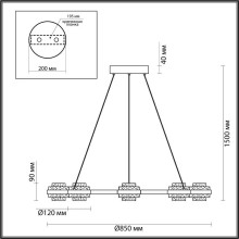 Подвесная люстра Odeon Light KLOT 5031/50L