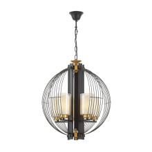 Подвесная люстра Lumina Deco Ponti LDP 1245-5 BK+MD