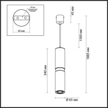 Подвесной светильник Odeon Light L-vision Afra 4742/5L