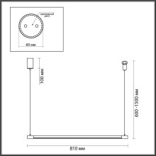 Подвесной светодиодный светильник Odeon Light Hightech Fillini 4335/9L