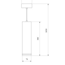 Подвесной светодиодный светильник Eurosvet Topper DLR023 12W 4200K хром матовый