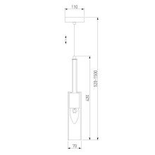 Подвесной светильник Eurosvet Graf 50226/1 янтарный