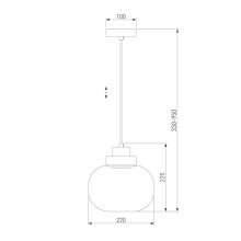 Подвесной светодиодный светильник Eurosvet Jeffry 50241/1 Led прозрачный