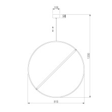 Подвесной светодиодный светильник Eurosvet Element 90283/1 хром