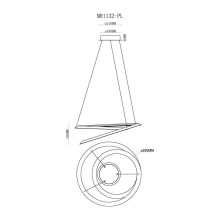 Подвесной светодиодный светильник MyFar Siero MR1132-PL
