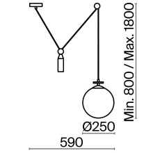 Подвесной светильник Freya Impulse FR5221PL-01BS