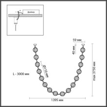 Подвесной светильник Odeon Light CRYSTAL 5008/64L