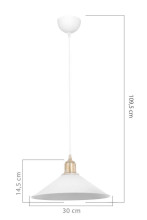 Подвесной светильник Toplight Delilah TL1606H-01WH