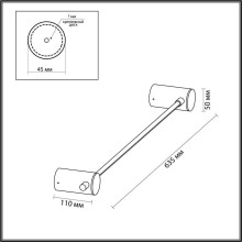 Настенный светодиодный светильник Odeon Light Dalia 4396/6WL