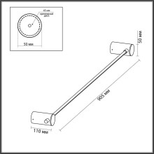 Настенный светодиодный светильник Odeon Light Dalia 4396/8WL