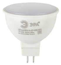 Лампа светодиодная ЭРА GU5.3 5W 2700K матовая LED MR16-5W-827-GU5.3 R Б0050230