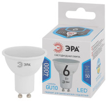 Лампа светодиодная ЭРА LED MR16-6W-840-GU10 Б0056118